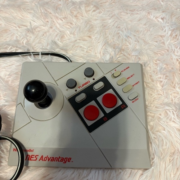 Nintendo NES Advantage Joystick - Gray and Red NES026 Video Game Controller - Picture 2 of 4